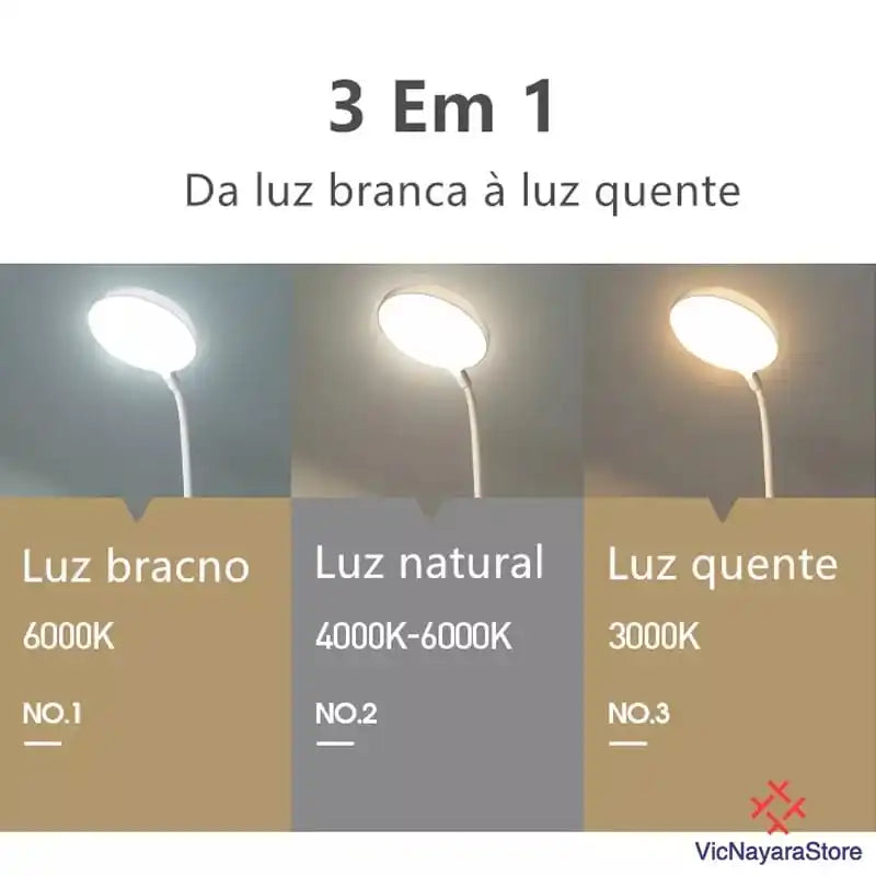 Abajur Led Recarregável | Quicker - Loja Quicker